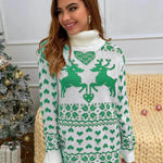 Winter Wool Mini Jumper dress Christmas Turtleneck Sweater Dress - EX-STOCK Canada