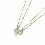 Heartbeat Magnetic Heart Necklace Love Couple Jewelry - EX-STOCK CANADA