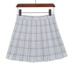 Mini Plaid Pleated High Waist Skirt A- Line Skirt - EX-STOCK Canada