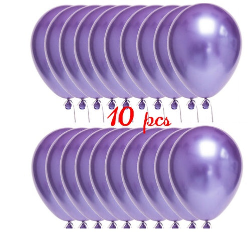Sequined Latex Balloons for Birthday & Wedding Decorations – 12 Inch Colorful Party Balloons