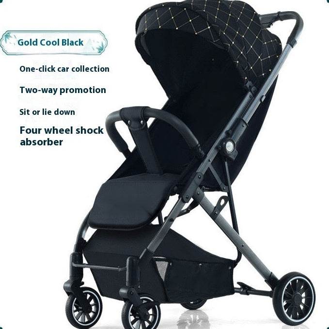 Pull Rod Type Summer Ultra-light Stroller Four Minus EX-STOCK Canada 