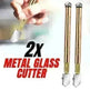 2Pcs Professional Glass Cutter Metal Carbide Precision Anti-Skid Cutting Tools - EX-STOCK CANADA