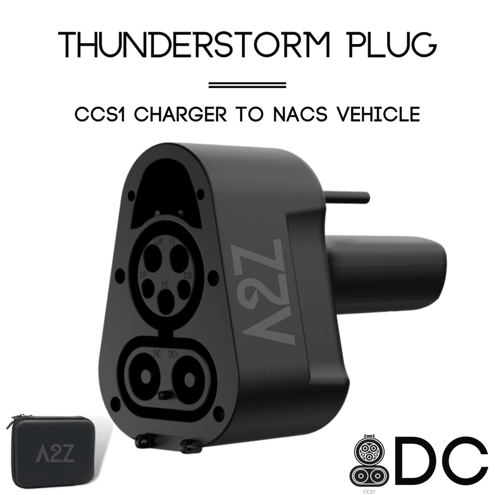 Chargeur CCS1 pour véhicule NACS | DC | Compatible avec les véhicules Tesla et les véhicules NACS | Certifié UL2252/CSA-C22.2 | La prise Thunderstorm 