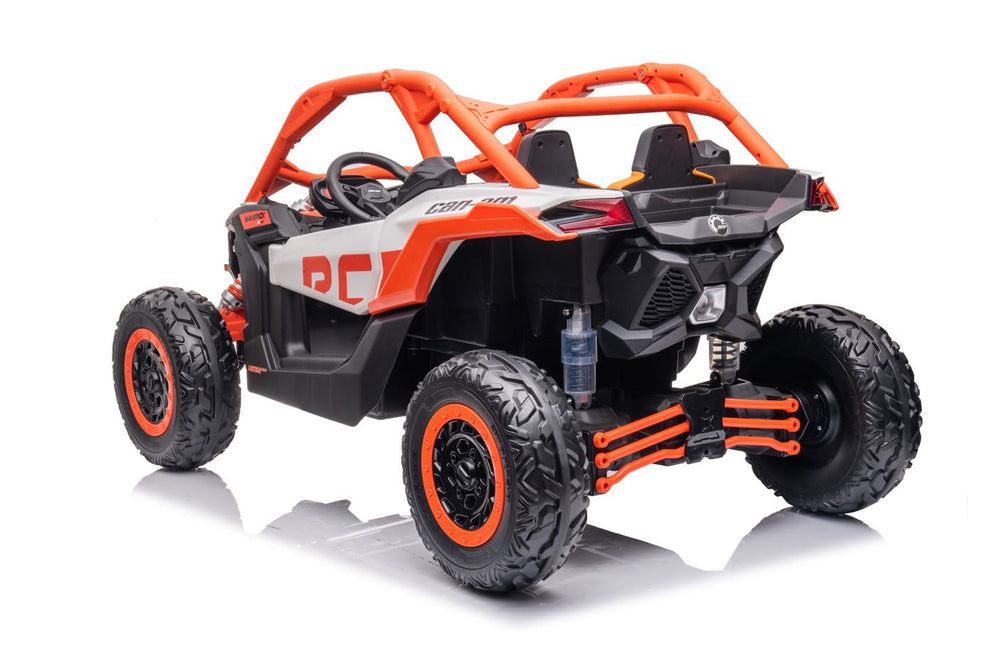 2026 2X24V CAN AM MAVERICK 4X4 2 Seater DELUXE Kids Ride On Car with Remote Control 
