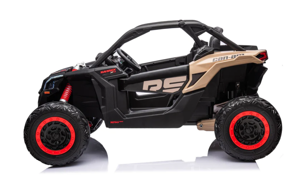 2026 2X24V CAN AM MAVERICK 4X4 2 Seater DELUXE Kids Ride On Car with Remote Control 