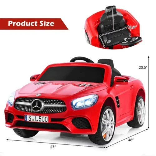 2026 Mercedes Benz 12V SL500 Kids Ride On Car with Remote Control 