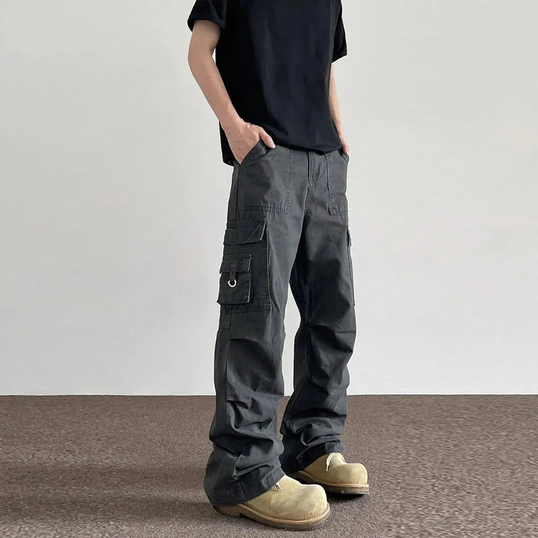 American Retro Washed Distressed Baggy Cargo pant trouser Men - EX-STOCK CANADA