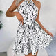 Casual Leopard Print Ruffled Swing Dress Summer Fashion Beach Dresses Women Skater Dress for Chic Ladies. - EX-STOCK CANADA