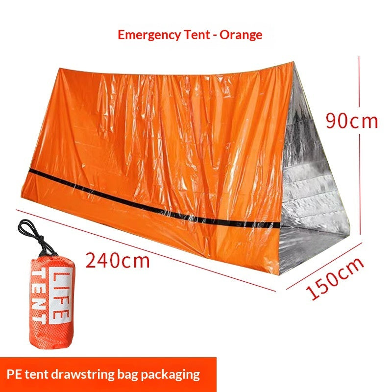Portable Emergency Survival Tent – 240 × 150 cm, 3 Colours