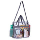 Clear PVC Multi-Pocket Tote & Crossbody Bag – Stadium Approved, Transparent Handbag for Women