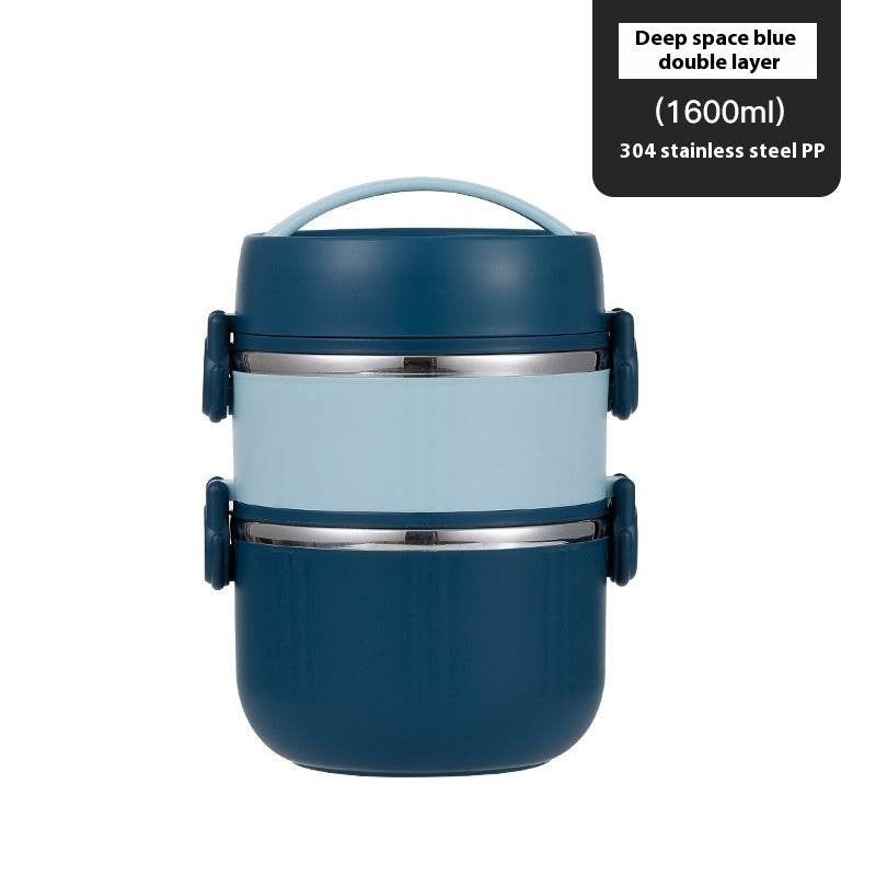 2 layer 304 Stainless Steel Thermal Insulated Lunch Container - EX-STOCK Canada