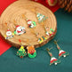 Fashionable Asymmetric Cartoon Dripping Oil Christmas Elk Earrings - EX-STOCK CANADA