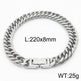Cuban Link Chain Trimming Chain Jewelry Buckle Titanium Steel Bracelet - EX-STOCK Canada