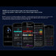 Smartphone app interface displaying blood sugar risk assessment on a dark background