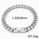 Cuban Link Chain Trimming Chain Jewelry Buckle Titanium Steel Bracelet - EX-STOCK Canada