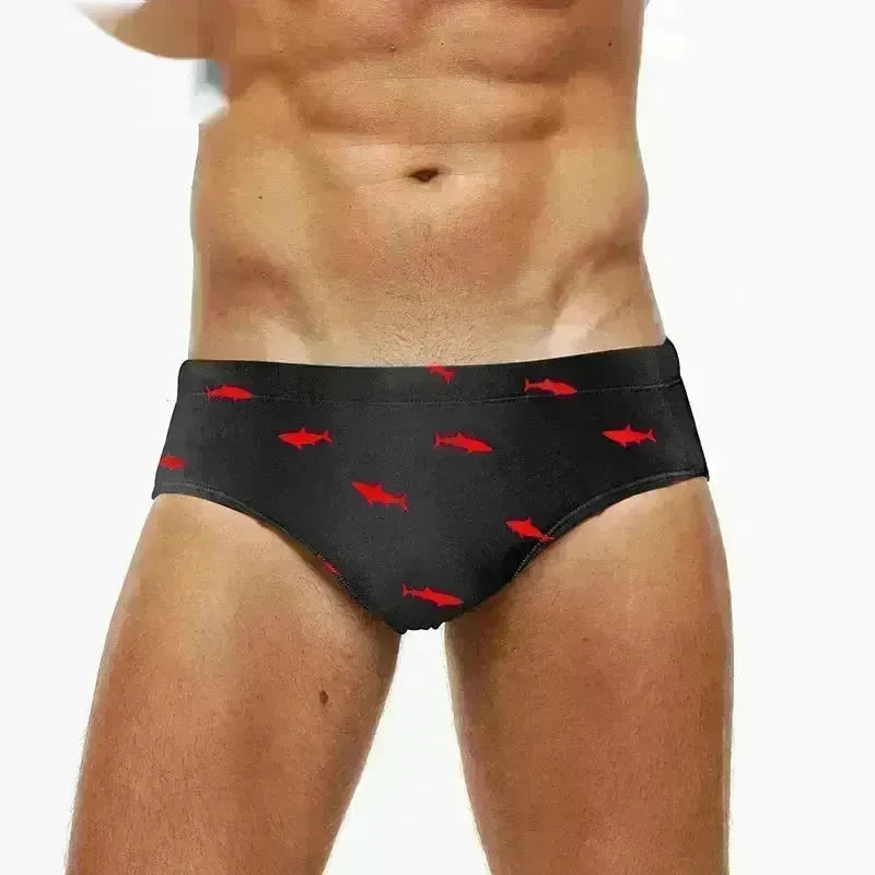 Solid Color Plus Size Swimming Trunks Briefs Shorts underwear - EX-STOCK CANADA
