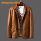 Leather Men's Autumn And Winter Jacket Thin Lapel - EX-STOCK Canada