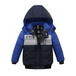 Small Medium-Sized Boys Cotton-Padded Fur Hoodie Winter Jackets for kids - EX-STOCK Canada