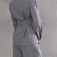 Women's elegant gray wide-leg pants outfit