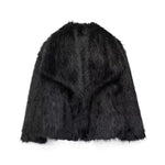 Winter Plush Open front Coat Thick lapel Outwear Faux Fur Coat women - EX-STOCK CANADA