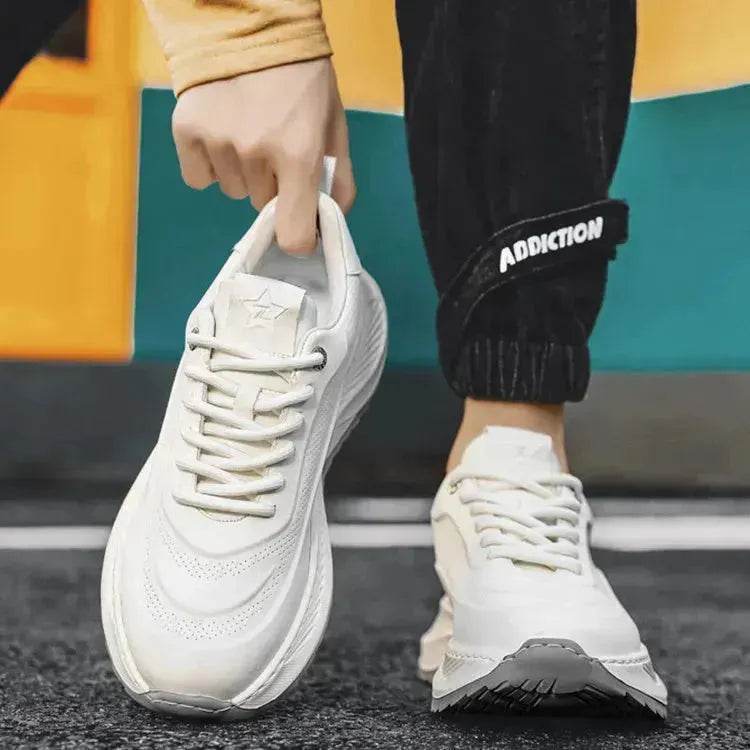 Men's Thick-soled Sports Running Shoes Casual Breathable Sneakers Lace-up Shoes - EX-STOCK Canada