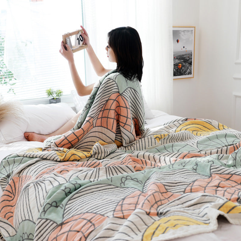 Gauze Towel Duvet Single Double Air Conditioning Warm Blanket EX-STOCK Canada 
