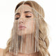 Punk Rhinestone Tassel Fringed Face Mask Head Chains - EX-STOCK Canada