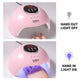 Lampe à ongles pour vernis gel, séchoir à ongles professionnel à 18 LED, lampe à ongles UV LED avec 3 réglages de minuterie, avec capteur automatique, écran LCD, effet de durcissement rapideEX-STOCK Canada 