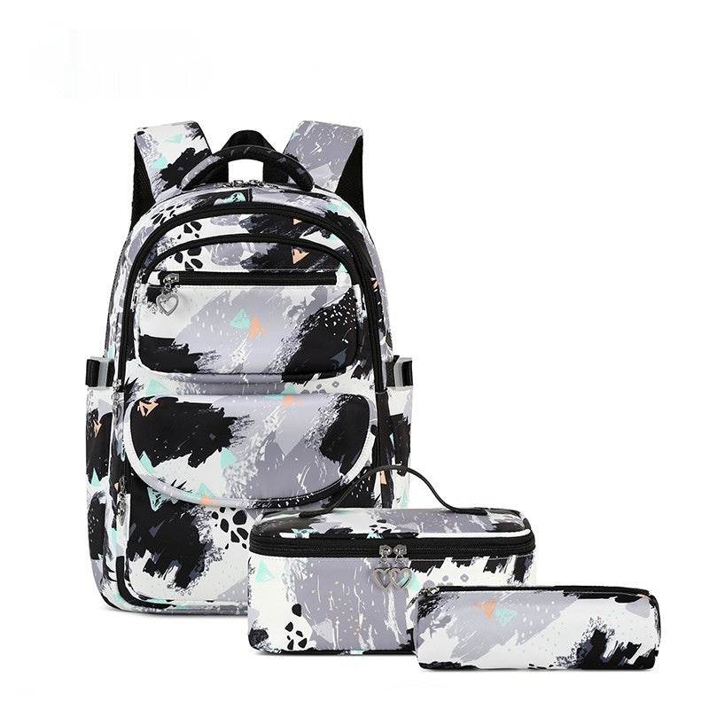 Printed Schoolbag Three-piece Fashion Backpack - EX-STOCK Canada
