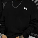Dark Style Printed Men Crew neck Pullover Sweatshirt - EX-STOCK CANADA