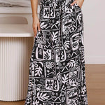 Printed Comfortable Casual High Waist Wide-leg Floral Palazzo Trousers women - EX-STOCK Canada