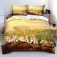 Lion Duvet Cover Bed Sheet Pillow Three Piece Bedding Set EX-STOCK Canada 