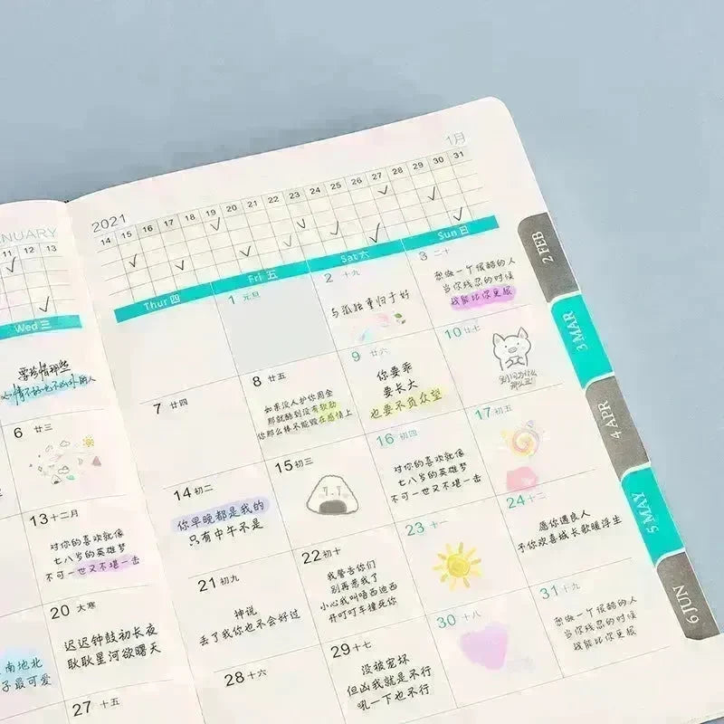 365-day Daily Planner Self-discipline And Clock-in Student Journal Notebook - EX-STOCK CANADA