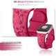 Embossed Rose Silicone Watch Strap - EX-STOCK Canada