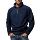Men's Polar Fleece Top Pure Color Simple Casual Stand Collar Pullover Sweater EX-STOCK Canada 