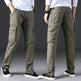 Overalls Men's Outdoor Casual Trousers Pure Cotton Straight Loose Multi-pocket Cargo Pant - EX-STOCK CANADA
