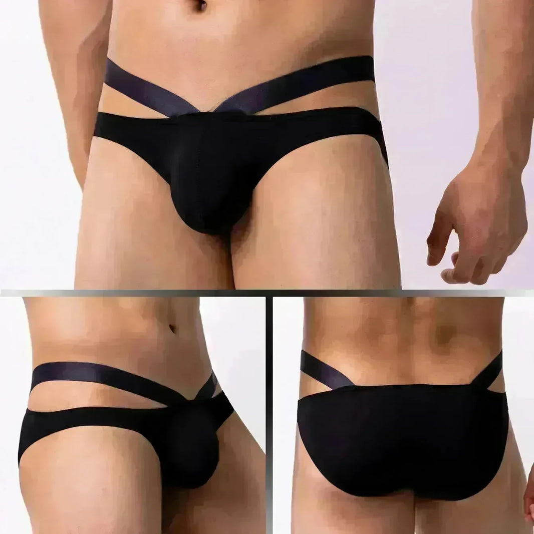 Thin Ice Silk Low Waist Men's Underwear Briefs - EX-STOCK CANADA