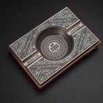 Luxury Wooden Metal Alloy 4 slots Cigar Ashtray - EX-STOCK Canada