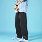Straight Loose Jeans Men Casual Trousers Hip Hop Cargo Denim Pants With Zipper - EX-STOCK CANADA
