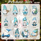24 PCs Christmas Wooden Hanging Ornaments - EX-STOCK CANADA
