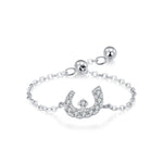 S925 Sterling Silver Niche Style Arabic Letters Pull-out Chain All-match Stackable EX-STOCK Canada 