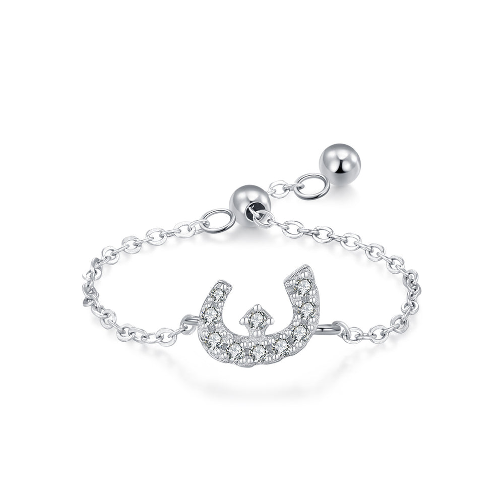 S925 Sterling Silver Niche Style Arabic Letters Pull-out Chain All-match Stackable EX-STOCK Canada 