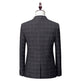 Men's Korean Slim Fit Business Suit – Dark Grey, S–4XL