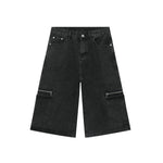 Workwear Denim Shorts New Loose Street Personalized Cropped Baggy Pants - EX-STOCK Canada