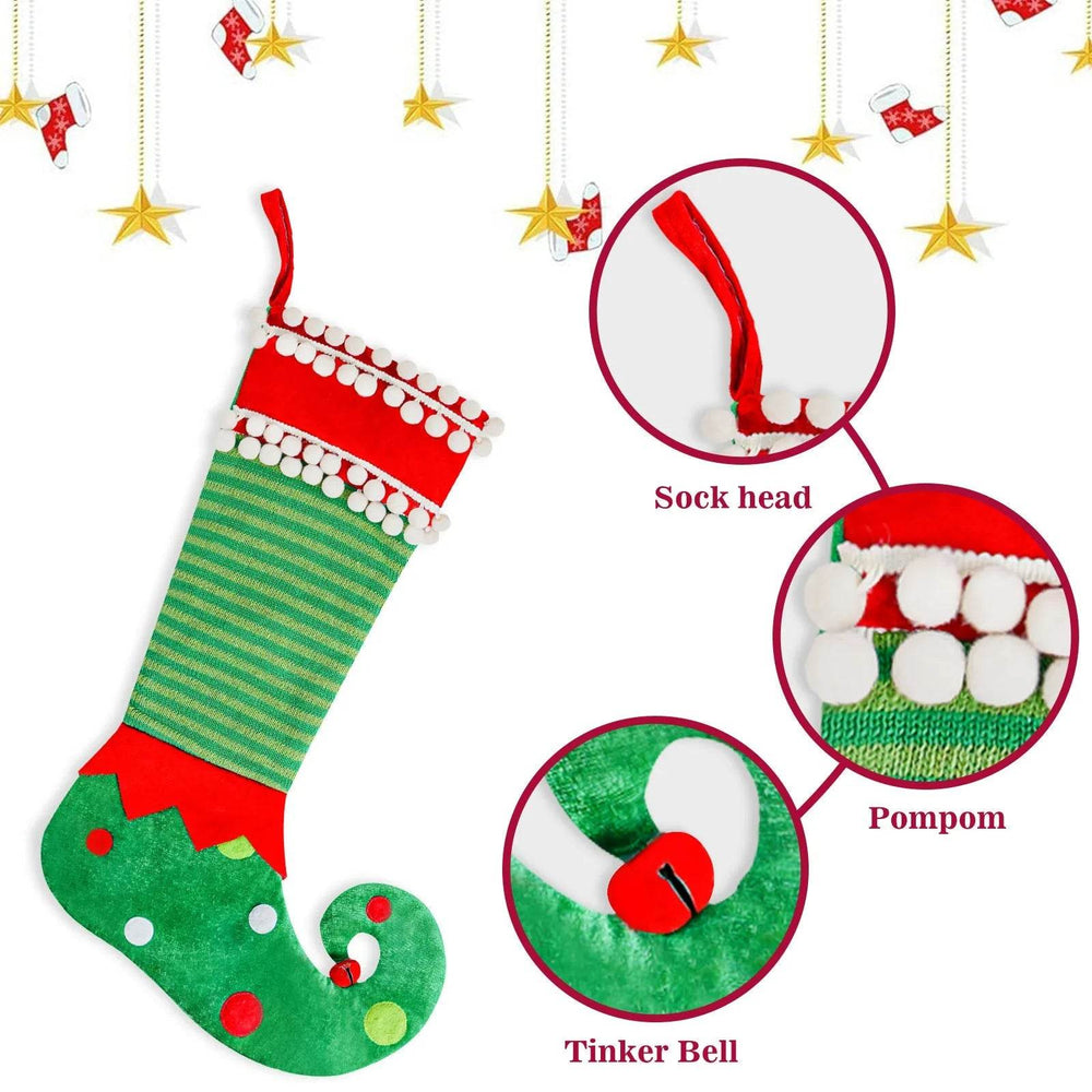 Fashion Simple Christmas Stockings Christmas Elf Decoration - EX-STOCK Canada
