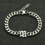 Titanium Steel Cuban Link Chain Bracelet - EX-STOCK CANADA