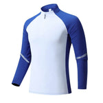 Mock Neck Half Zip Workout top for Men Long Sleeve exercise top - EX-STOCK Canada