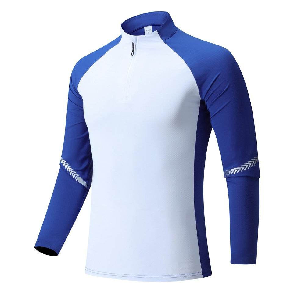 Mock Neck Half Zip Workout top for Men Long Sleeve exercise top - EX-STOCK Canada