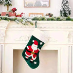 Christmas Decorations Gold Velvet Patch Christmas Stockings - EX-STOCK CANADA