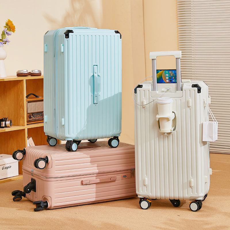 Luggage Large Capacity Student Trolley Case Thickened Strong Durable With Cornerite Password Suitcase | EX-STOCK Canada 